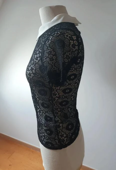 Morgan lace top with Claudine collar size XS/34 – photo 3